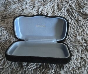 Gucci Black Velvet Eyewear Case